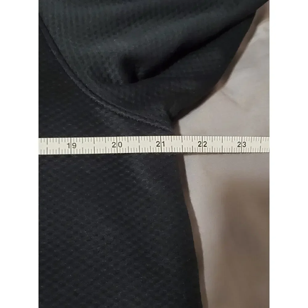 Under Armour Men’s Full-Zip Hoodie Jacket Size Large Black Red Trim Loose Fit